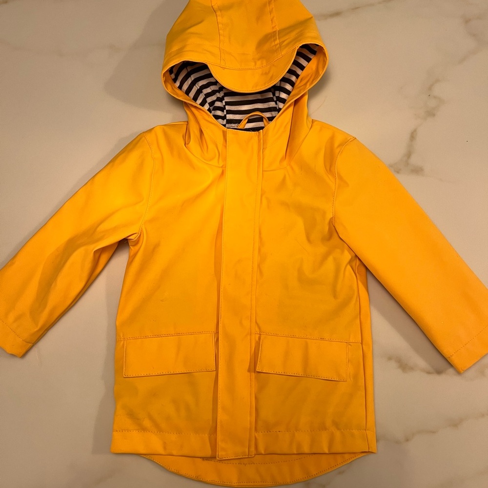 Cat & Jack Yellow Raincoat with Water-Resistant Finish